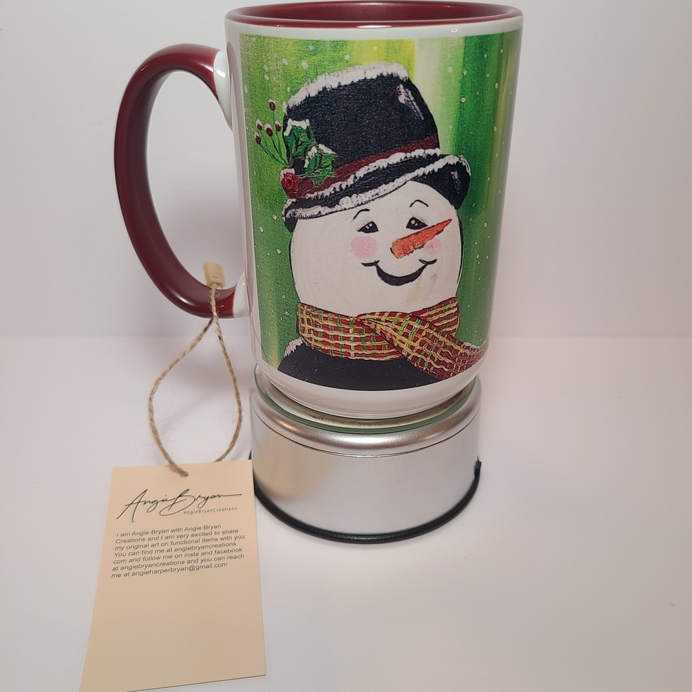 Snowman Holiday Mug by Angie Bryan - Picture 3 of 6